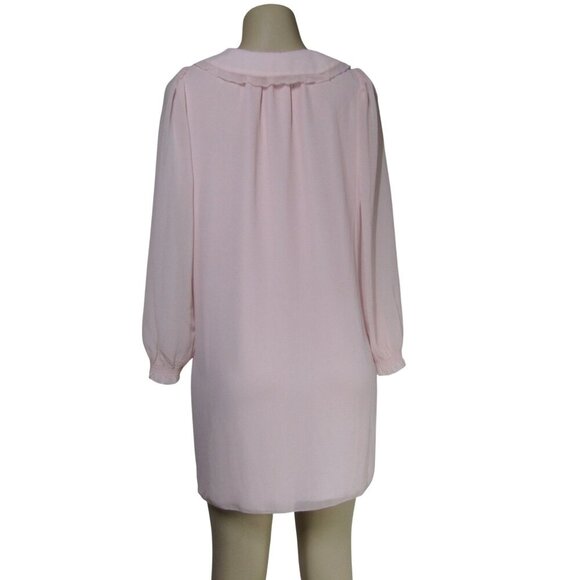 ARITZIA WILFRED Pink Pastel BUGSY Coquette Fairy Lolita Chiffon Mini Dress XS - Picture 5 of 11